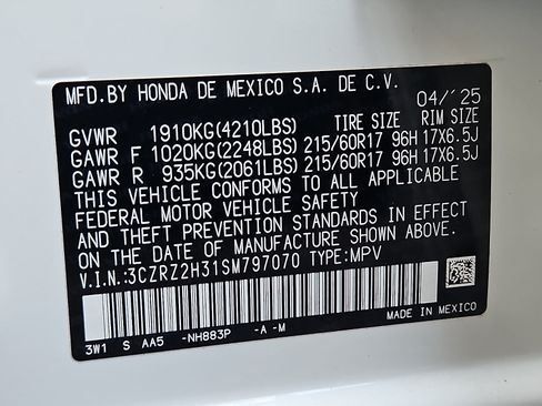 Used 2025 Honda HR-V LX image 26