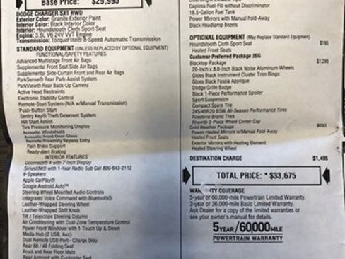 Used 2020 Dodge Charger SXT w/ Blacktop Package image 27