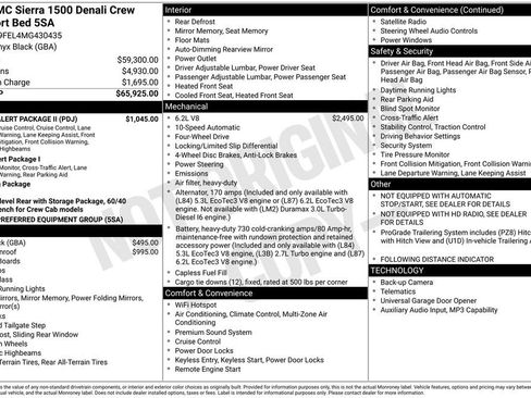 Used 2021 GMC Sierra 1500 Denali w/ Driver Alert Package II image 43