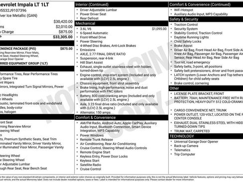 Certified 2018 Chevrolet Impala LT w/ LT Convenience Package FWD image 2