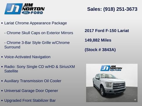Used 2017 Ford F150 Lariat w/ Equipment Group 502A Luxury AWD/4WD image 17