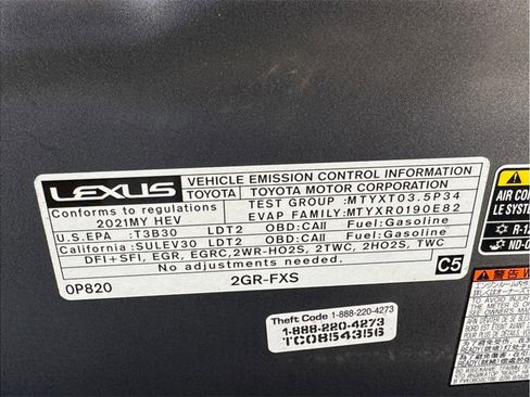 Used 2021 Lexus RX 450h AWD w/ Premium Package image 28