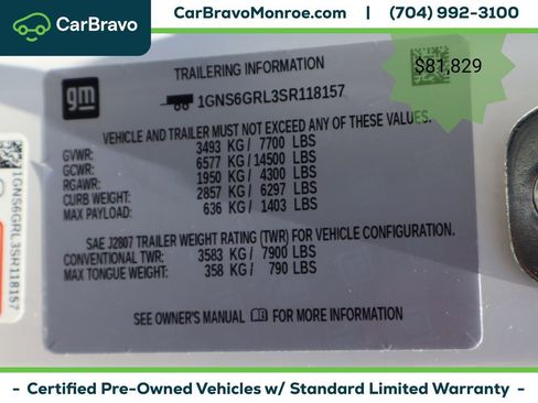 Certified 2025 Chevrolet Suburban High Country AWD/4WD image 51