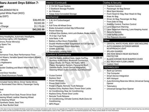 Used 2022 Subaru Ascent Onyx Edition image 28