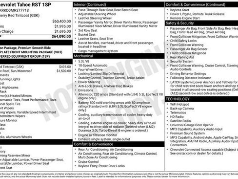 Certified 2021 Chevrolet Tahoe RST AWD/4WD image 28