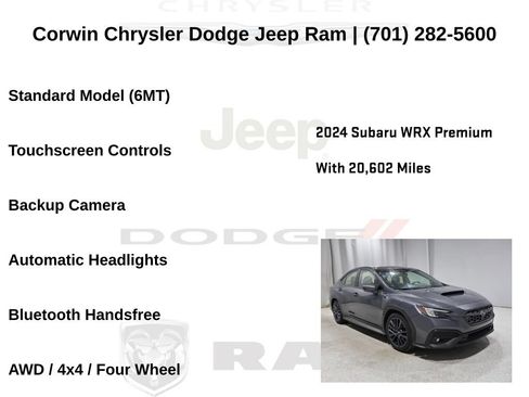 Used 2024 Subaru WRX Premium AWD/4WD image 6