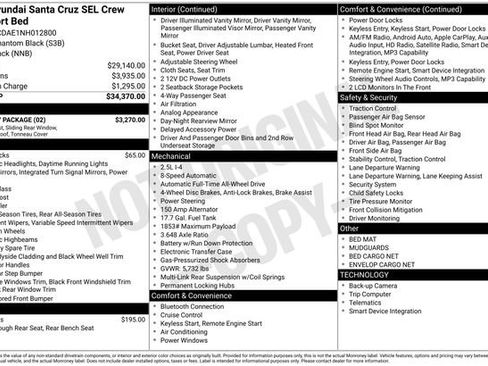 Used 2022 Hyundai Santa Cruz SEL w/ Activity Package AWD/4WD image 4