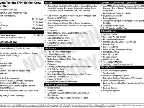 Used 2022 Toyota Tundra 1794 Edition w/ Advanced Package image 22