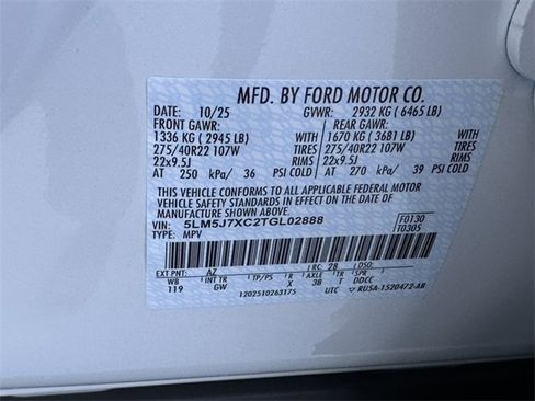 New 2026 Lincoln Aviator Reserve w/ Jet Appearance Package image 30