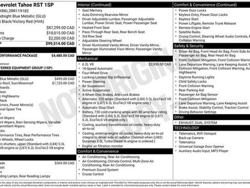 Used 2024 Chevrolet Tahoe RST w/ Sport Performance Package AWD/4WD image 26