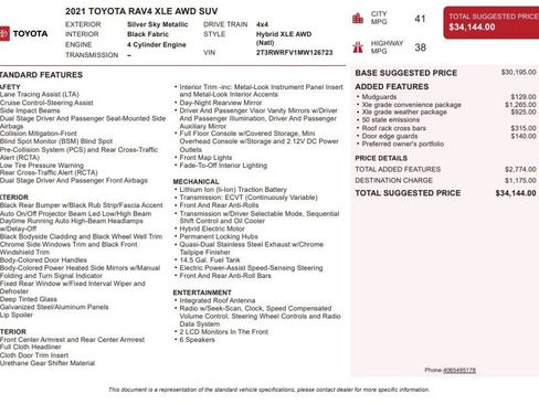 Used 2021 Toyota RAV4 XLE image 28