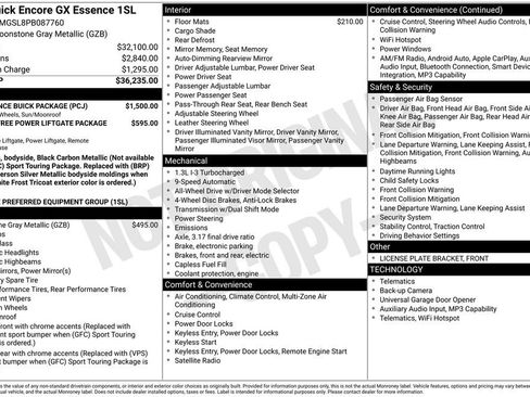 Certified 2023 Buick Encore GX Essence w/ Experience Buick Package AWD/4WD image 13