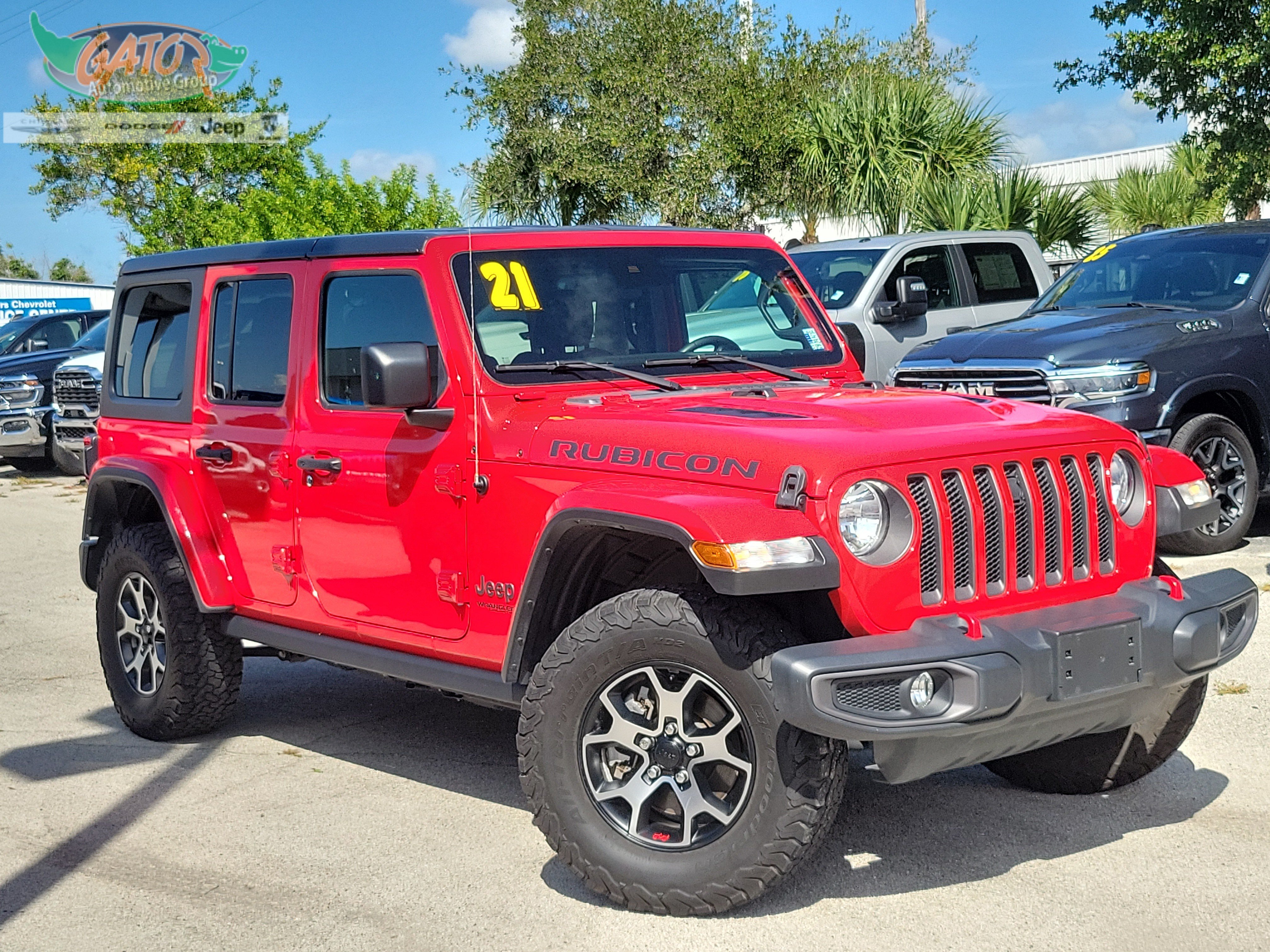 Used 2021 Jeep Wrangler Unlimited Rubicon w/ Safety Group AWD/4WD image 1