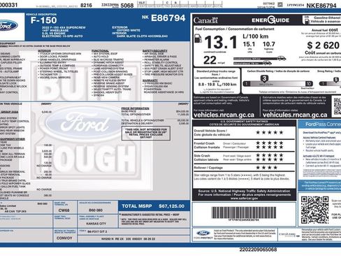 Used 2022 Ford F150 XLT w/ Equipment Group 302A High AWD/4WD image 3