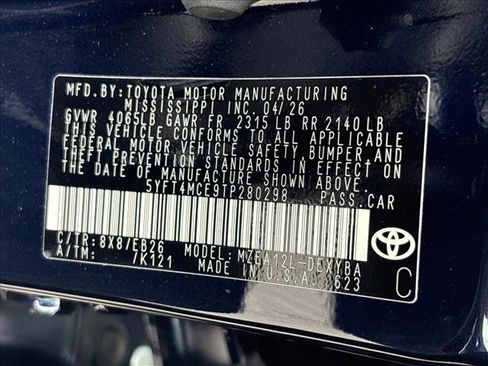 New 2026 Toyota Corolla XSE FWD image 20