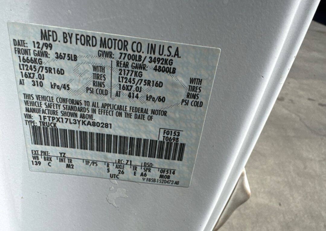 Used 2000 Ford F150 XLT RWD image 24