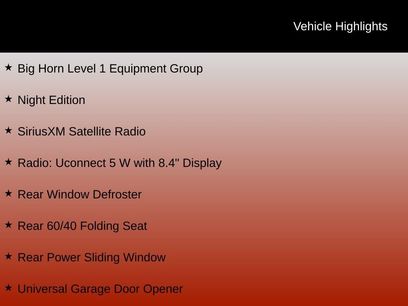 New 2026 RAM 1500 Big Horn w/ Night Edition