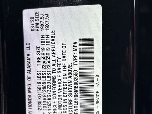 Used 2021 Honda Odyssey Touring image 43