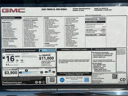 New 2026 GMC Yukon XL Denali image 21