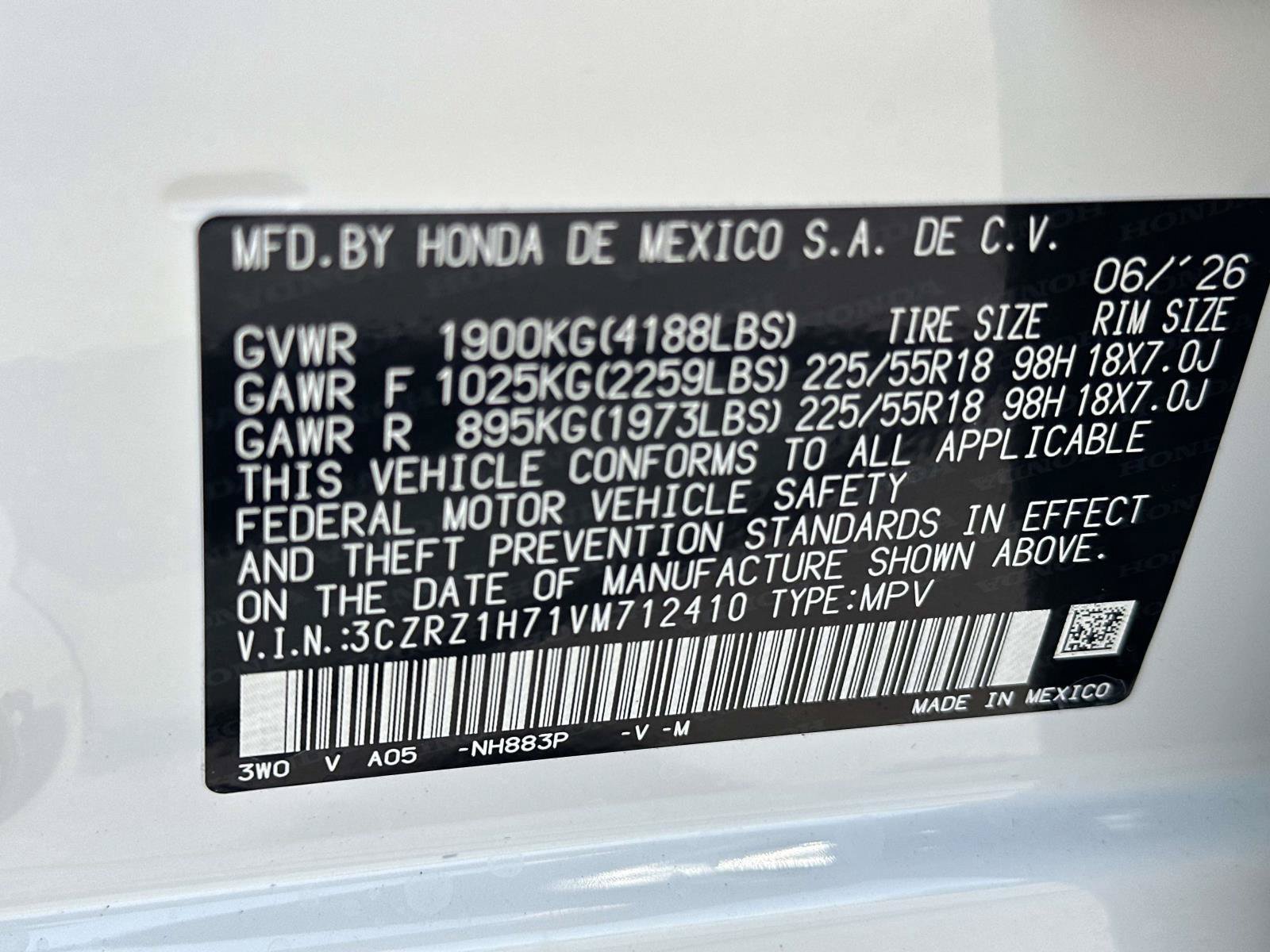 New 2027 Honda HR-V EX-L image 29