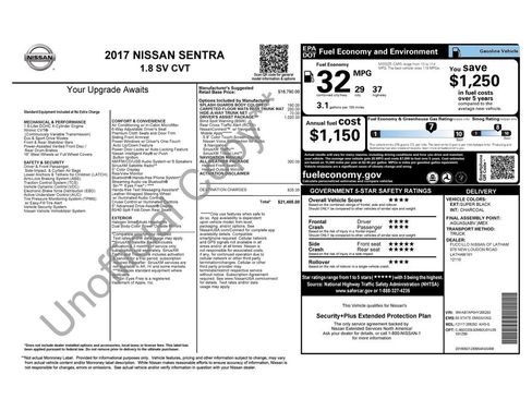 Used 2017 Nissan Sentra SV w/ Driver's Assist Package FWD image 33