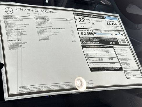 New 2026 Mercedes-Benz CLE 53 AMG 4MATIC Cabriolet image 28