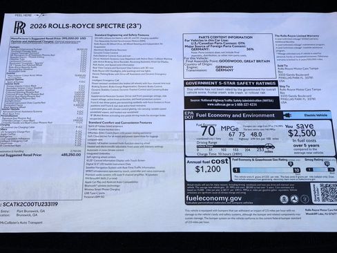 New 2026 Rolls-Royce Spectre AWD/4WD image 20