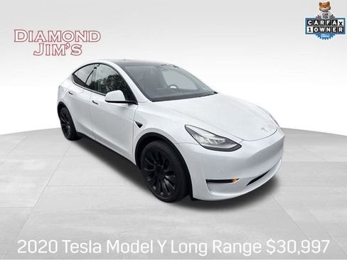 Used 2020 Tesla Model Y Long Range AWD/4WD image 1