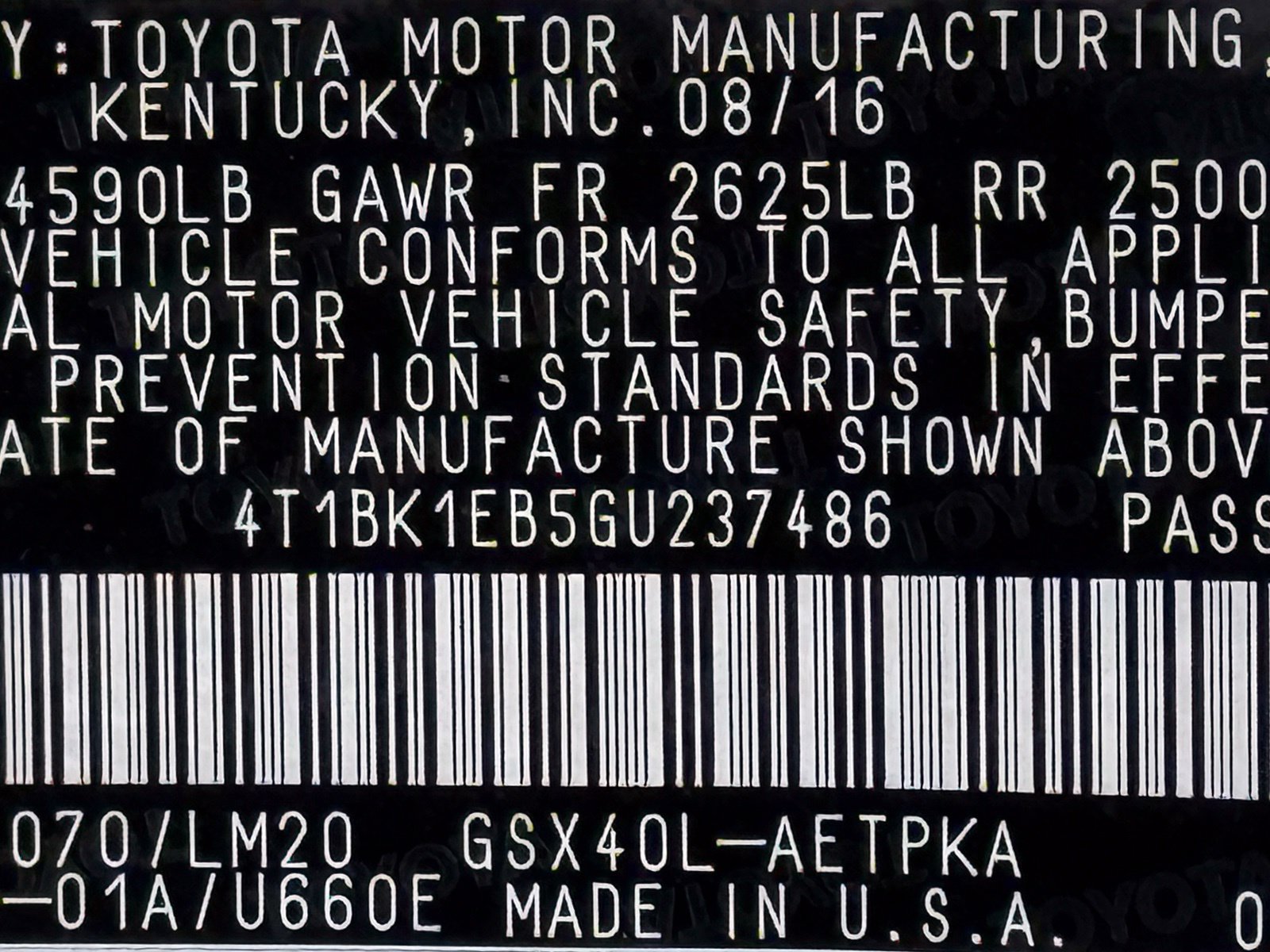 Used 2016 Toyota Avalon Limited w/ Toyota Safety Sense Package FWD image 52