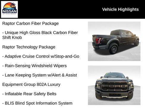 Used 2019 Ford F150 Raptor w/ Equipment Group 802A Luxury image 19