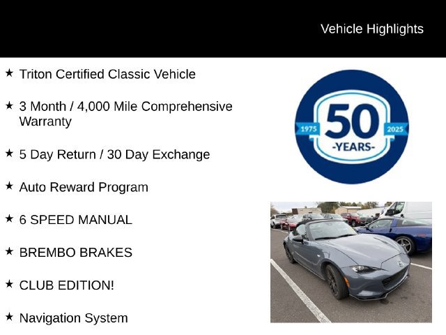 Used 2020 MAZDA MX-5 Miata Club w/ Brembo/BBS Recaro Package RWD image 6