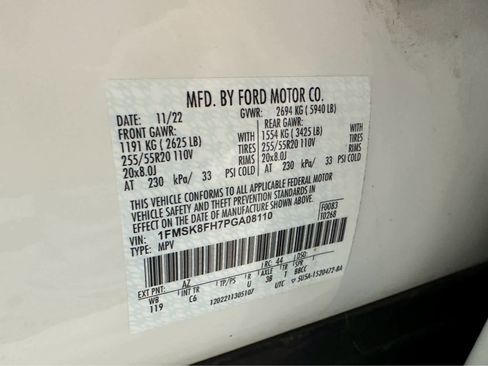 Certified 2023 Ford Explorer Limited w/ Limited Technology Package image 19