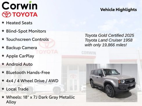 Certified 2025 Toyota Land Cruiser 1958 AWD/4WD image 9