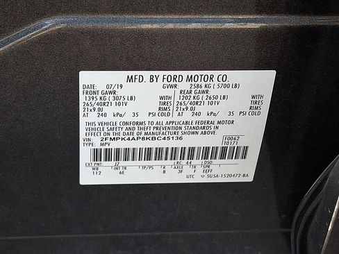 Used 2019 Ford Edge ST w/ Equipment Group 401A AWD/4WD image 30