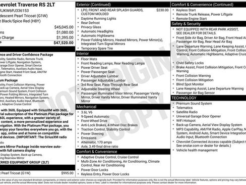 Certified 2023 Chevrolet Traverse RS FWD image 4