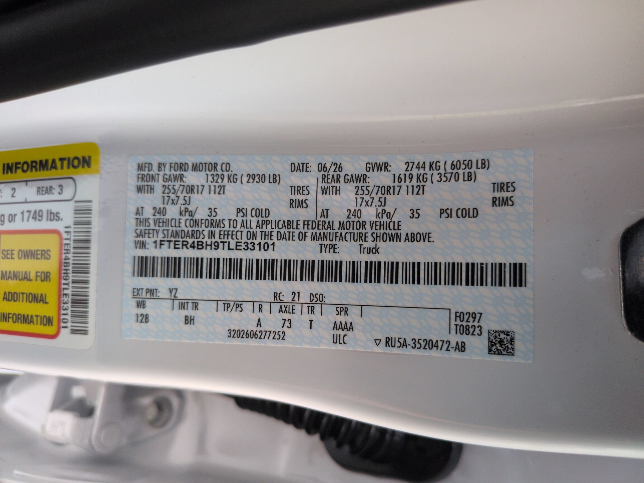 New 2026 Ford Ranger XL w/ Trailer Tow Package RWD image 37