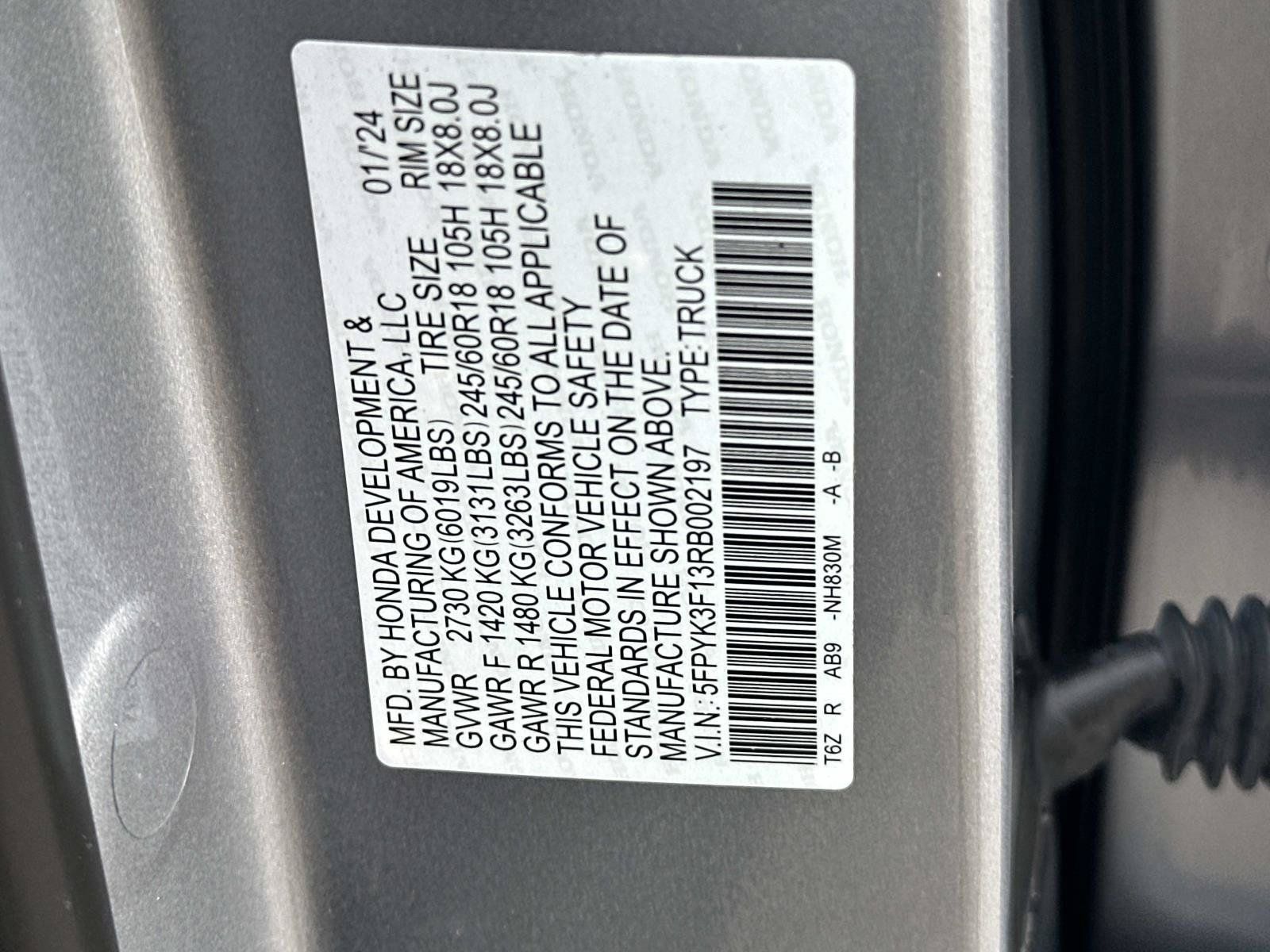 Used 2024 Honda Ridgeline Sport image 38