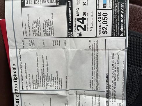 Used 2016 Audi A7 3.0T Premium Plus w/ Cold Weather Package image 26