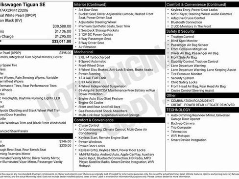 Used 2023 Volkswagen Tiguan SE image 3