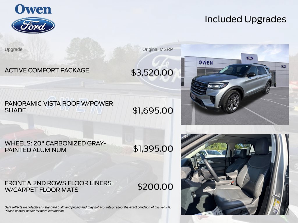 Used 2025 Ford Explorer Active w/ Active Comfort Package AWD/4WD image 4
