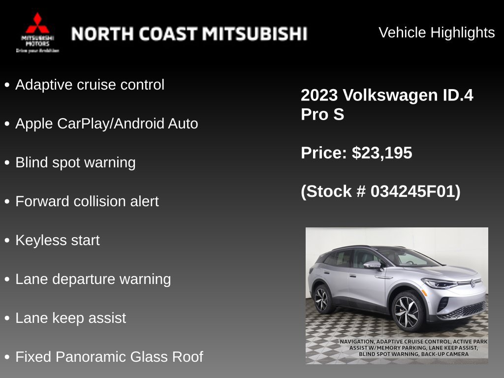 Used 2023 Volkswagen ID.4 Pro S AWD/4WD image 2