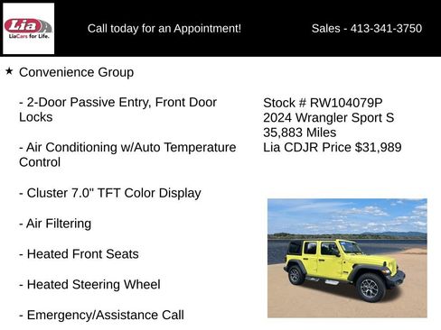 Used 2024 Jeep Wrangler Unlimited Sport AWD/4WD image 16