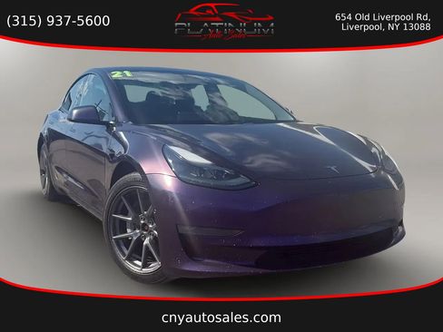 Used 2021 Tesla Model 3 Long Range AWD/4WD image 1
