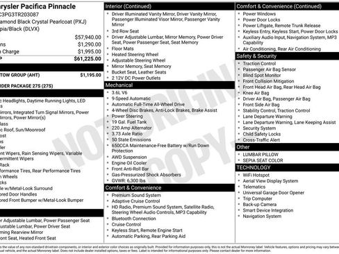 New 2026 Chrysler Pacifica Pinnacle w/ Trailer Tow Group image 5
