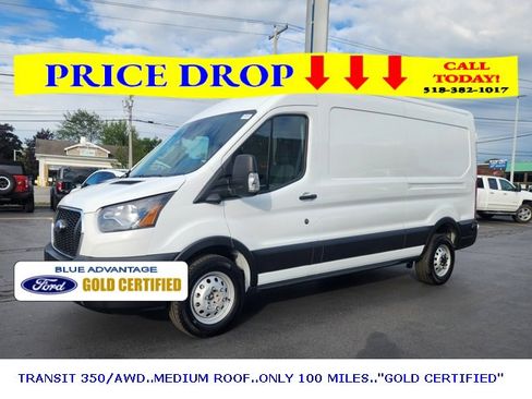 Certified 2024 Ford Transit 350 148 Medium Roof AWD w/ Upfitter Package image 8