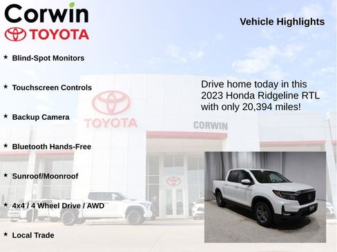 Used 2023 Honda Ridgeline RTL image 6