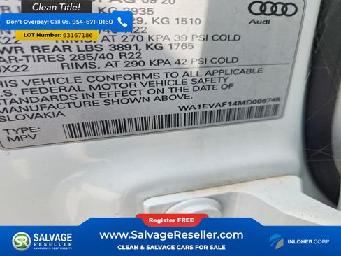 Used 2021 Audi Q8 Premium Plus w/ Premium Plus Package AWD/4WD image 17