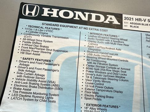 Used 2021 Honda HR-V Sport image 33