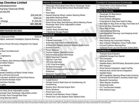 Used 2022 Jeep Cherokee Limited AWD/4WD image 2