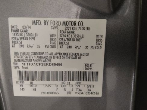 Used 2014 Ford F150 Lariat w/ Equipment Group 501A Mid RWD image 33